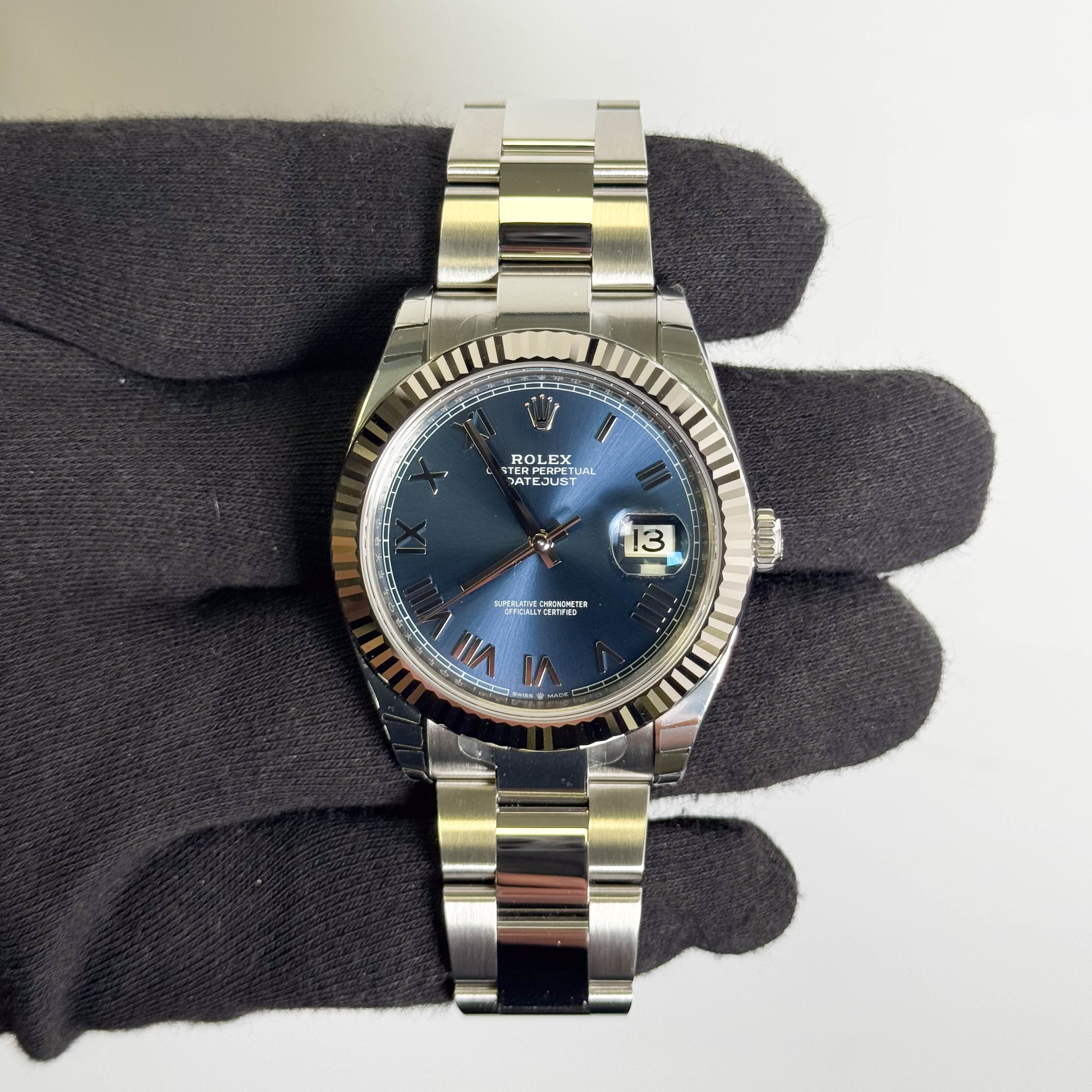 Rolex Datejust 41mm Blue Dial Watch Ref# 126334