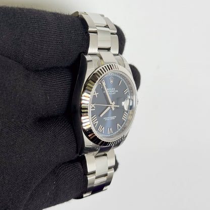 Rolex Datejust 41mm Blue Dial Watch Ref# 126334