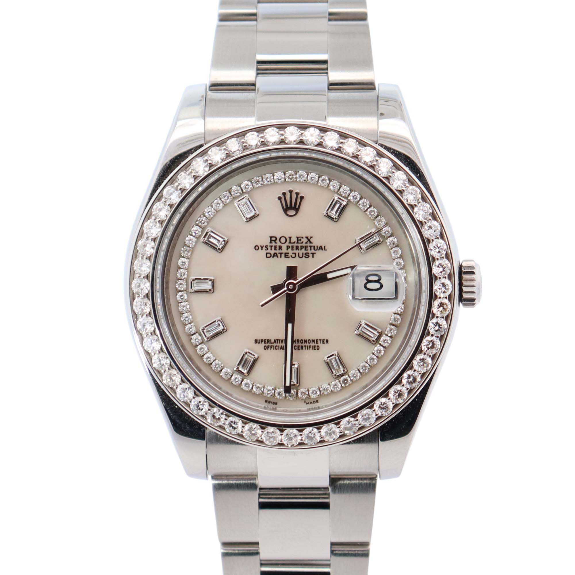 Rolex Datejust 41mm MOP Dial Watch Ref# 116300 - Happy Jewelers Fine Jewelry Lifetime Warranty