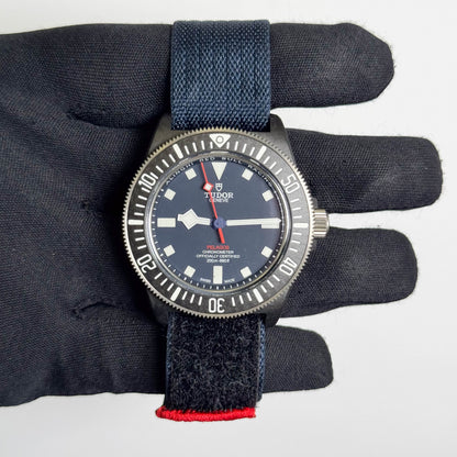 Tudor Pelagos FXD 42mm Blue Dial Watch Ref# 25707KN - Happy Jewelers Fine Jewelry Lifetime Warranty