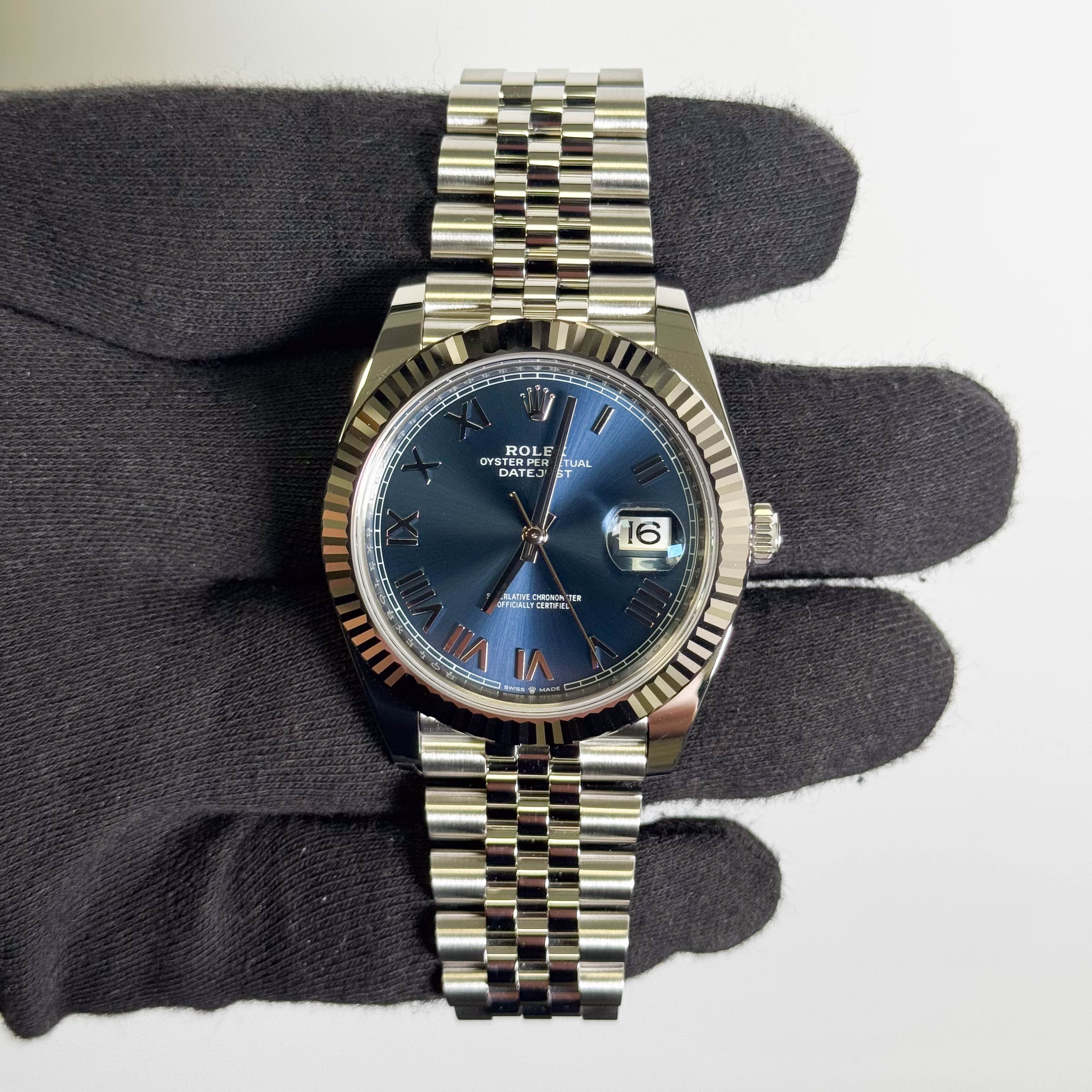 Rolex Datejust 41mm Blue Dial Watch Ref# 126334
