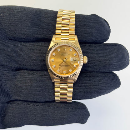 Rolex Datejust 26mm Champagne Dial Watch Ref#  69178 - Happy Jewelers Fine Jewelry Lifetime Warranty