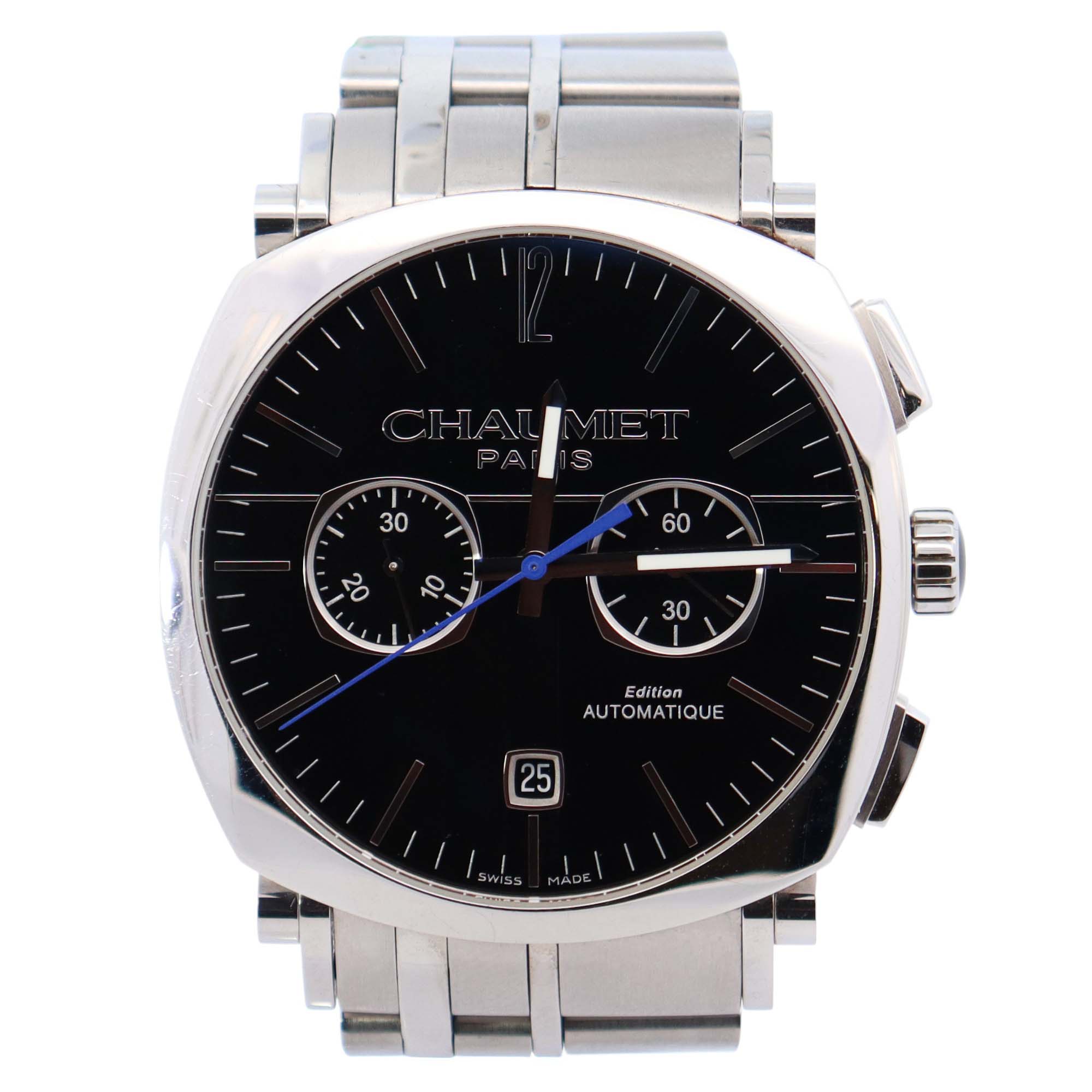 Chaumet Dandy 40mm Black Dial Watch Ref# 1229 - Happy Jewelers Fine Jewelry Lifetime Warranty