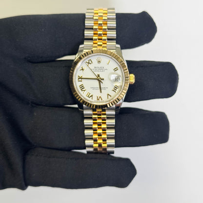 Rolex Datejust 31mm White Dial Watch Ref# 278273