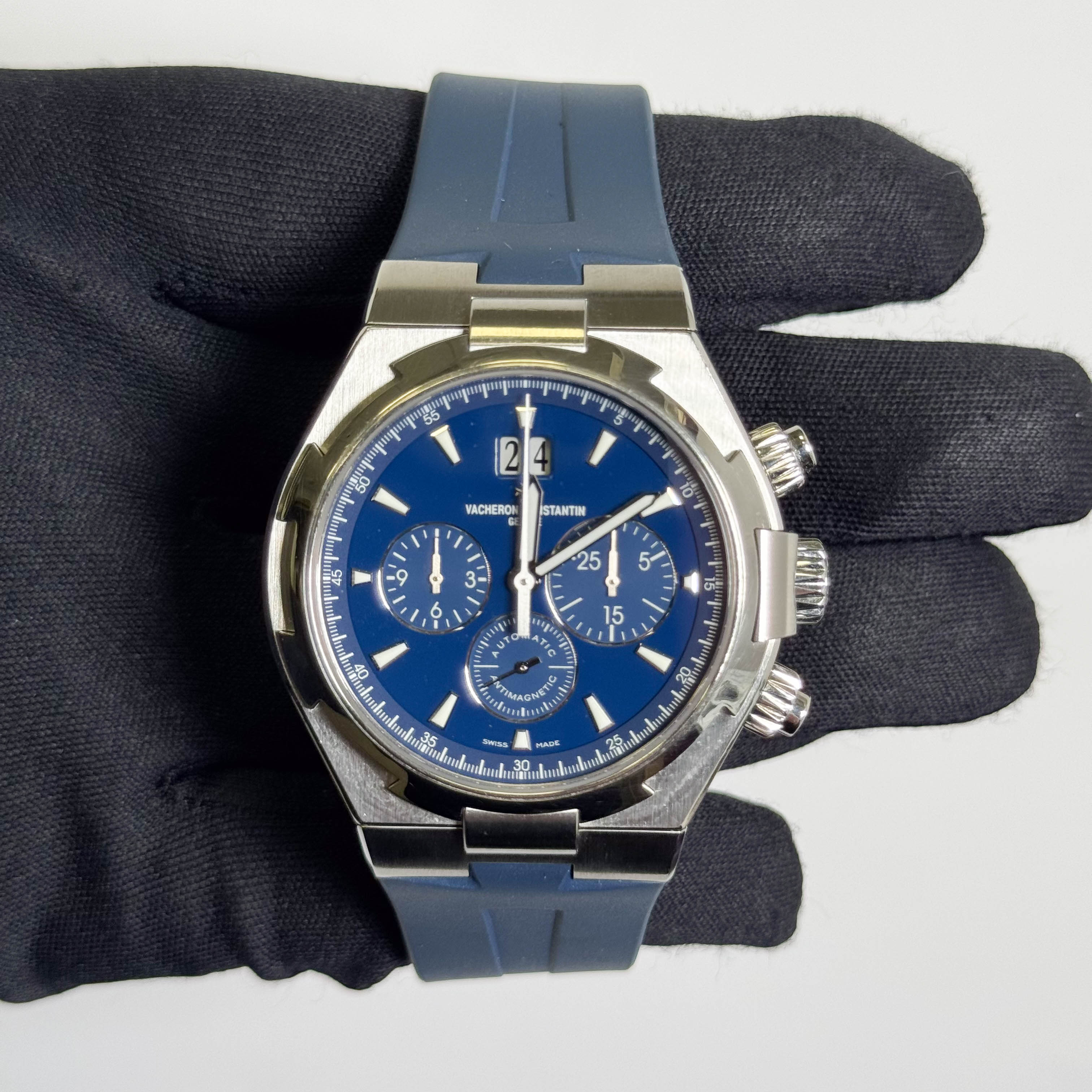 Vacheron Constantin Overseas 42mm Blue Dial Watch Ref# 49150/000A-9745 - Happy Jewelers Fine Jewelry Lifetime Warranty