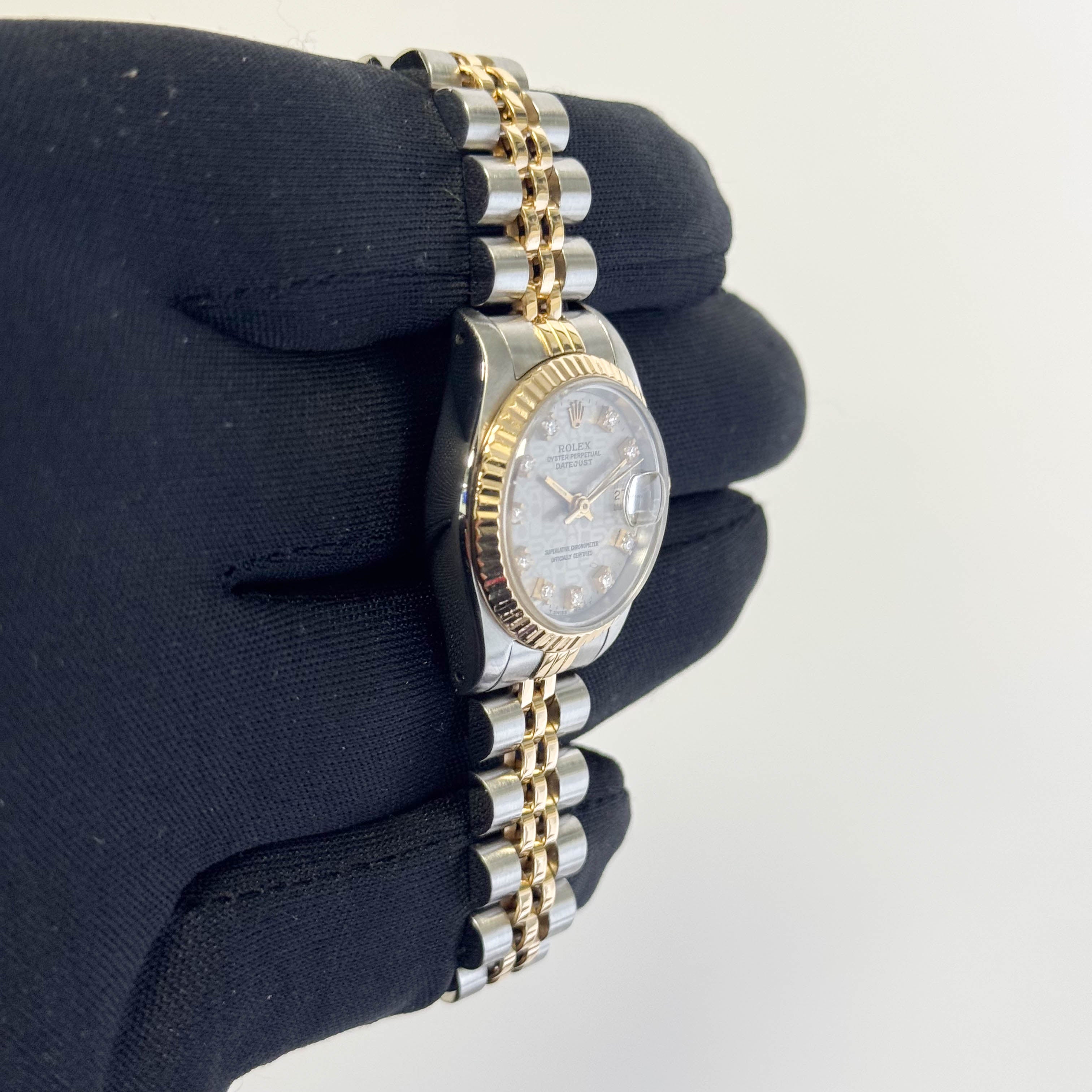 Rolex Datejust 26mm Jubilee Dial Watch Ref# 69173 - Happy Jewelers Fine Jewelry Lifetime Warranty