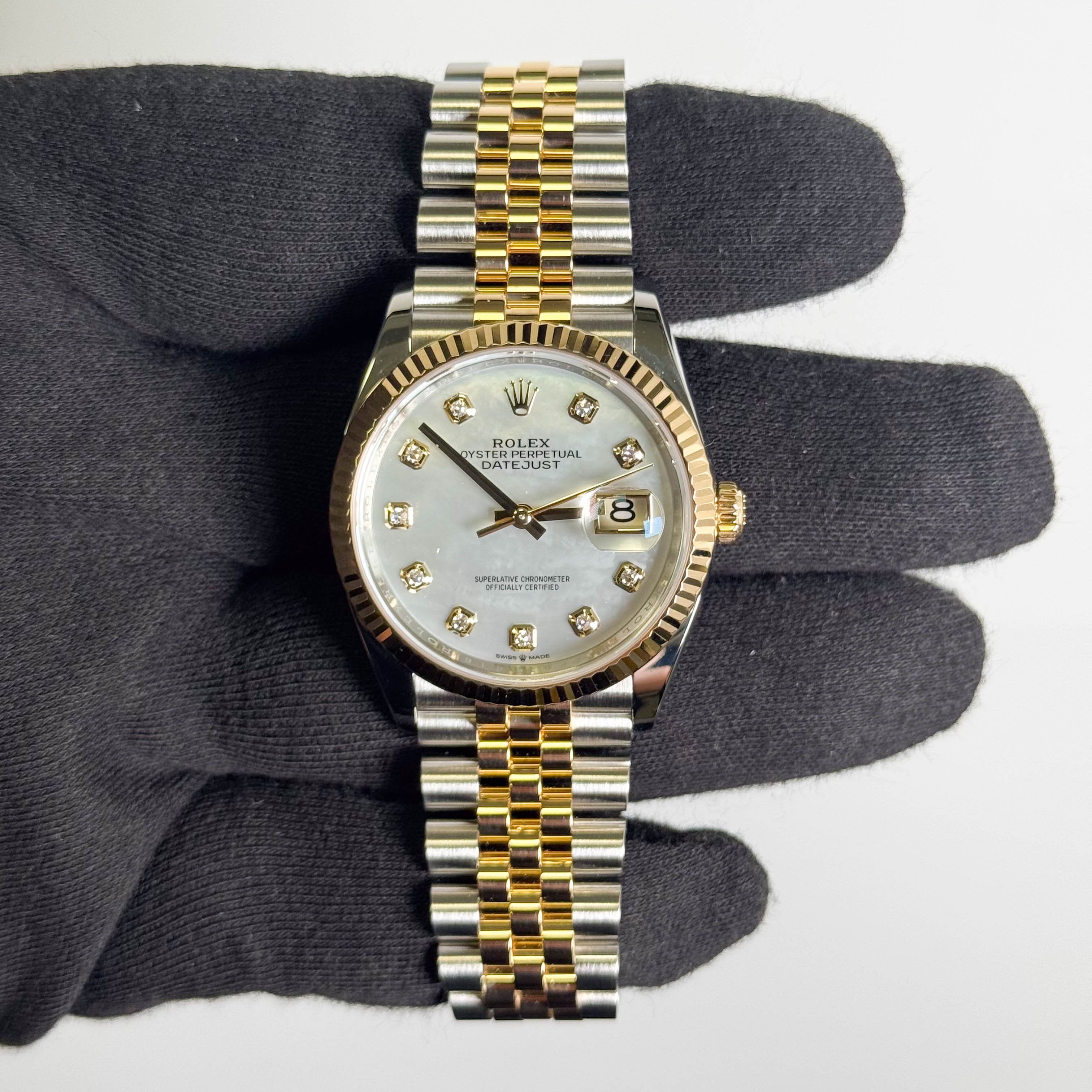Rolex Datejust 36mm MOP Dial Watch Ref# 126233
