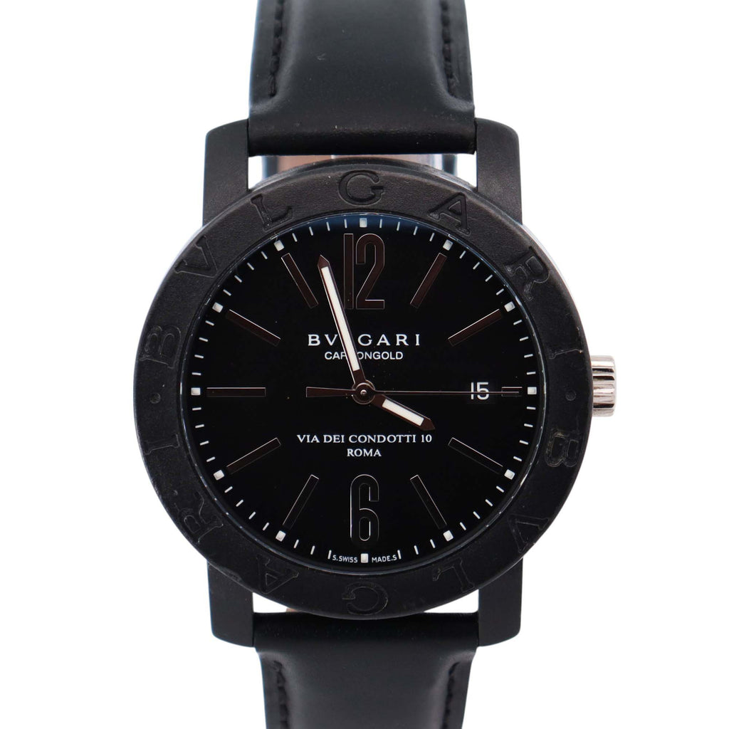 Bvlgari Bulagri 40mm Black Dial Watch Ref# BB40CL – Happy Jewelers