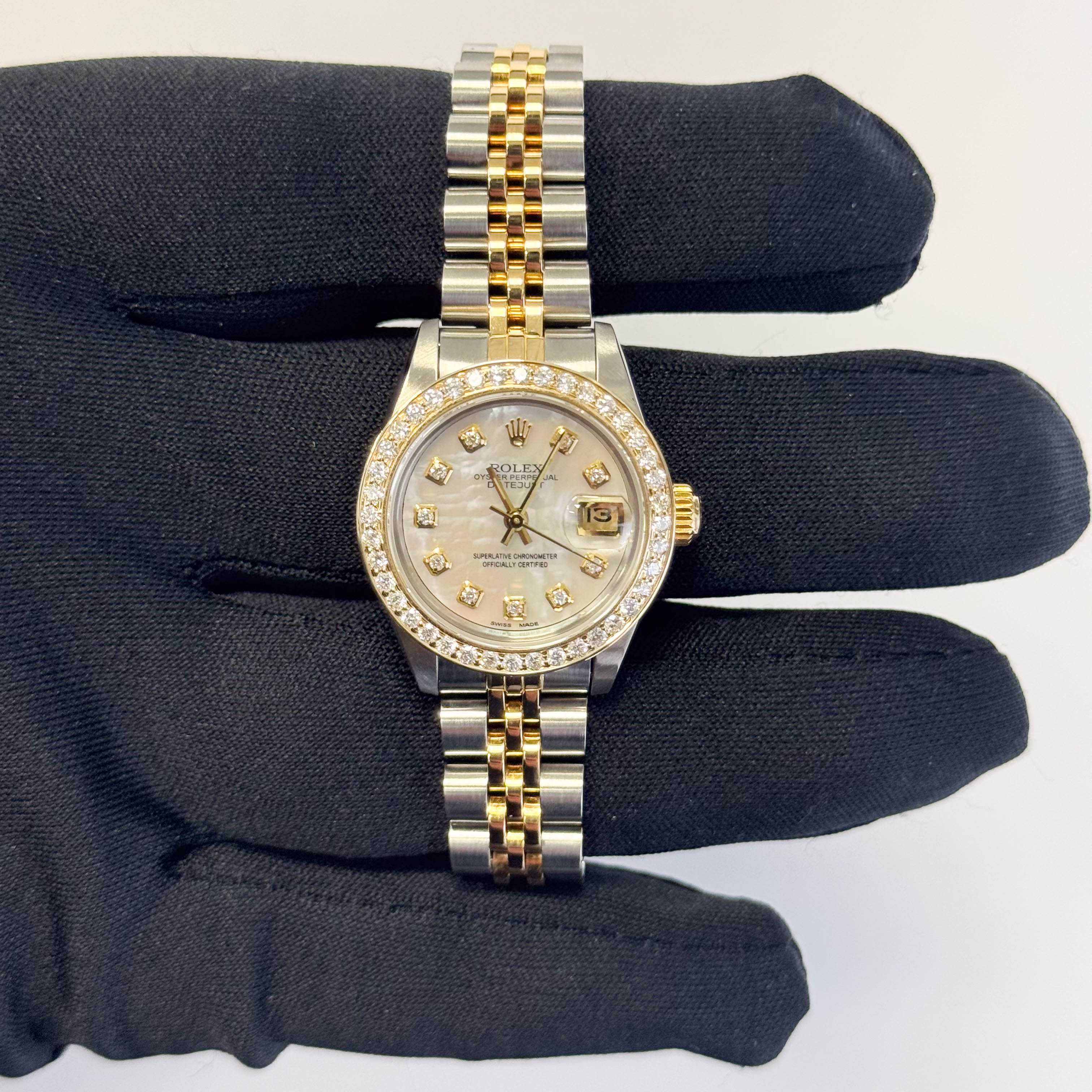 Rolex Datejust 26mm MOP Dial Watch Ref# 69173 – Happy Jewelers