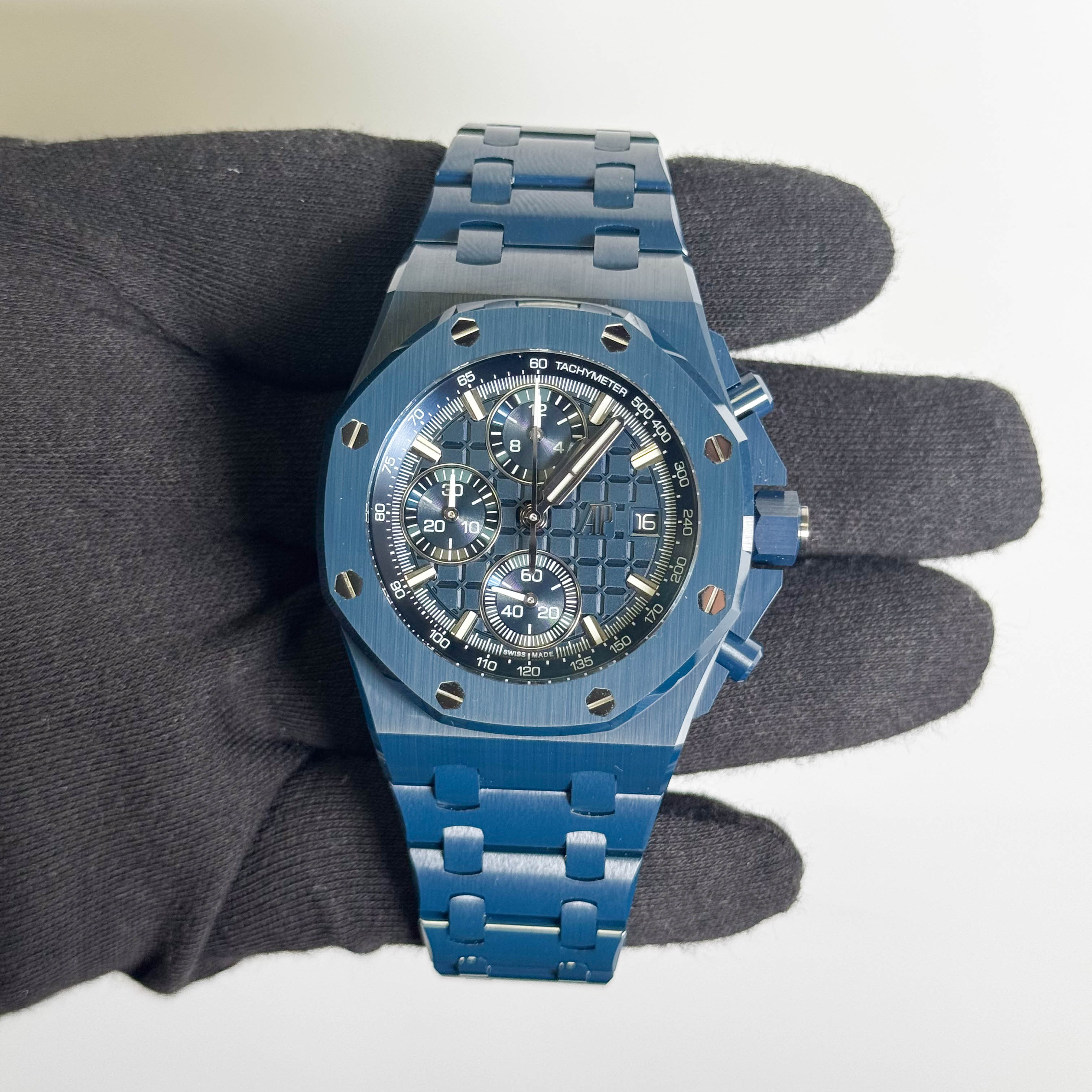 Audemars Piguet Royal Oak Offshore 42mm Blue Dial Watch Ref# 26238CD.OO.1300CD.01