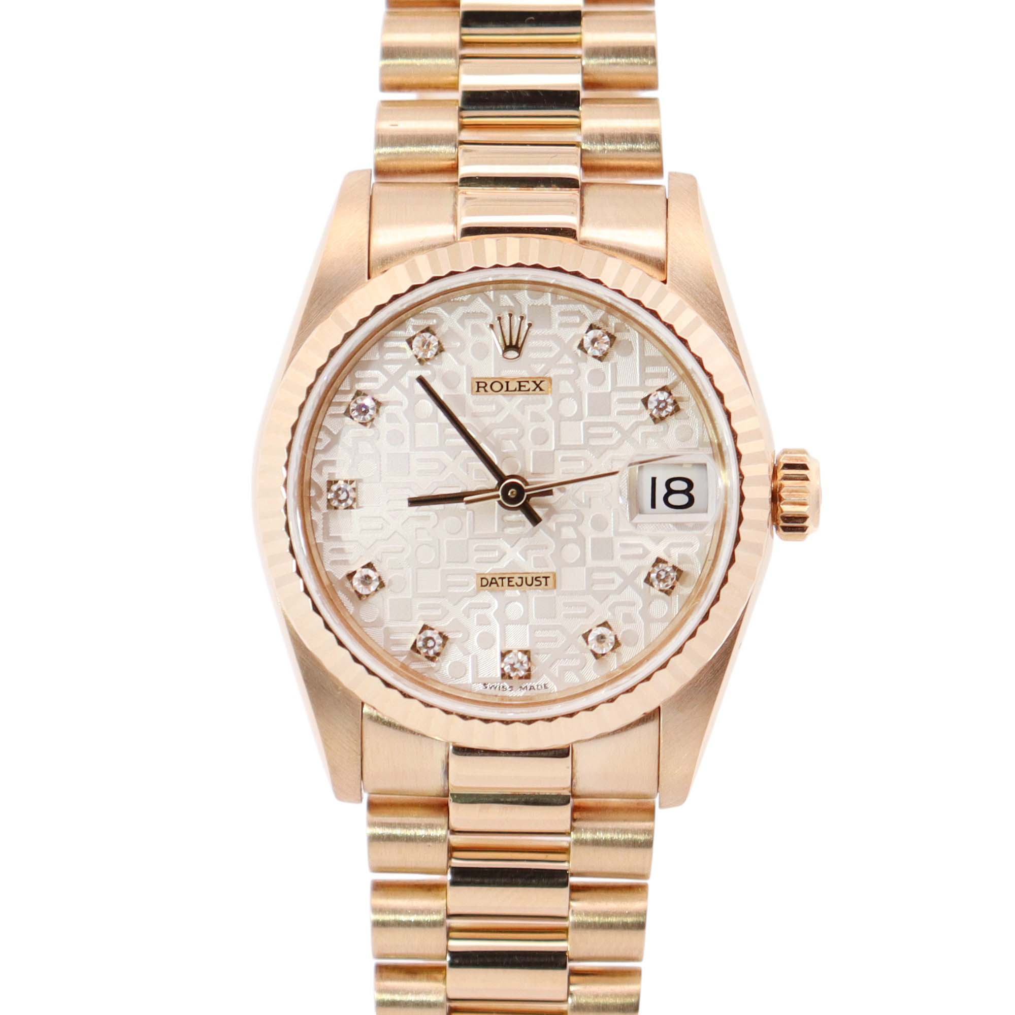 Rolex Datejust 31mm White Dial Watch Ref# 68278 - Happy Jewelers Fine Jewelry Lifetime Warranty