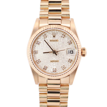 Rolex Datejust 31mm White Dial Watch Ref# 68278 - Happy Jewelers Fine Jewelry Lifetime Warranty