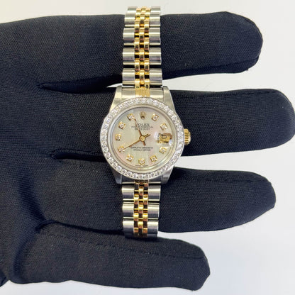 Rolex Datejust 26mm MOP Dial Watch Ref# 69173 - Happy Jewelers Fine Jewelry Lifetime Warranty