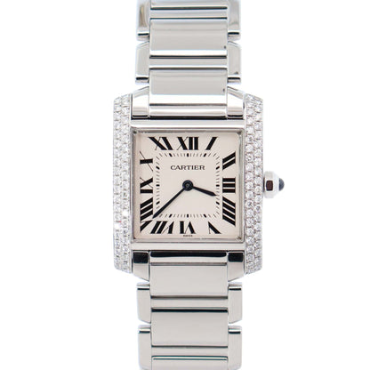 Cartier Tank 25mm White Dial Watch Ref# W51003Q3 - Happy Jewelers Fine Jewelry Lifetime Warranty