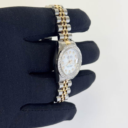 Rolex Datejust 26mm MOP Dial Watch Ref# 69173 - Happy Jewelers Fine Jewelry Lifetime Warranty