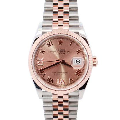 Rolex Datejust 36mm Pink Dial Watch Ref# 126231 - Happy Jewelers Fine Jewelry Lifetime Warranty