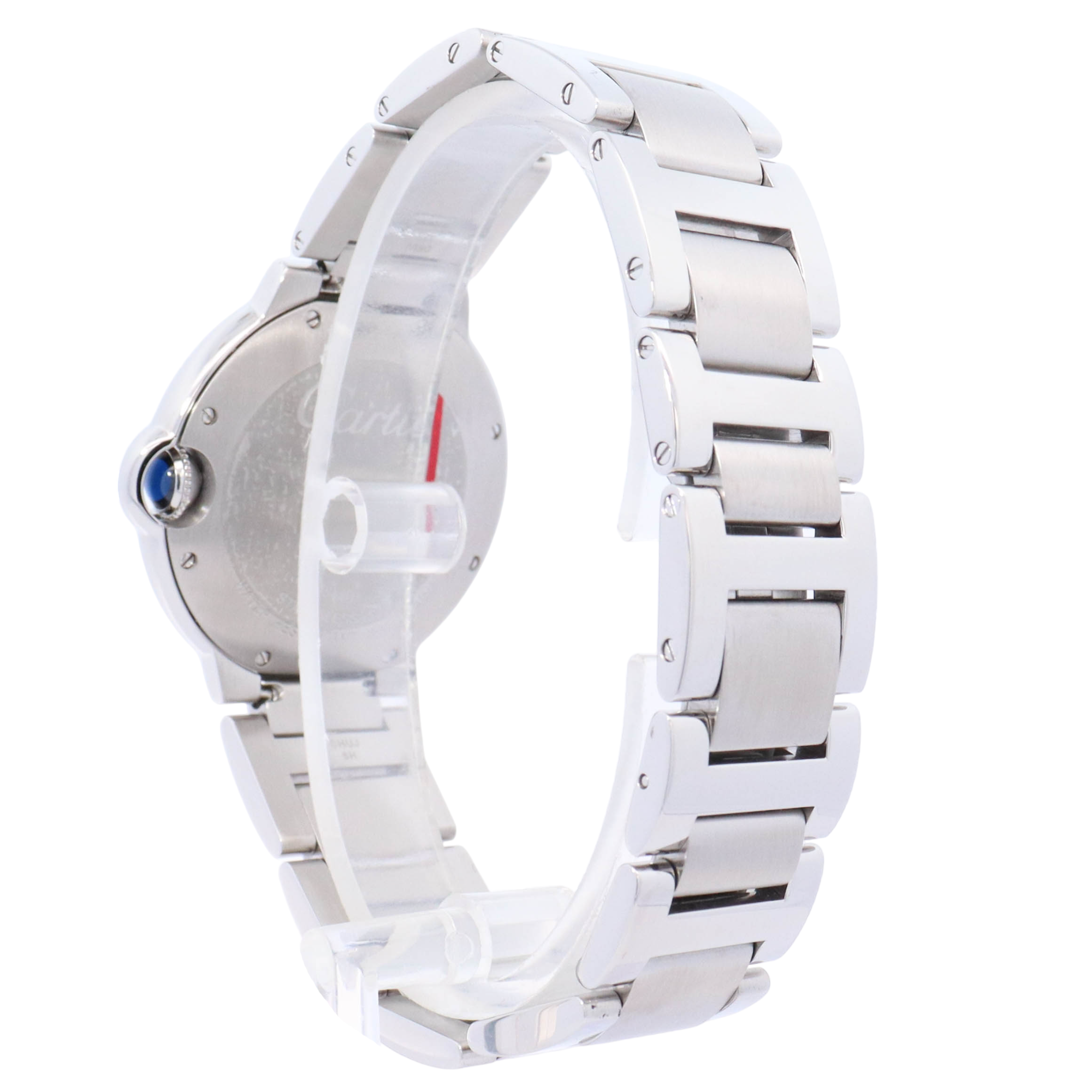 Cartier Ballon Bleu 36mm Stainless Steel Silver Roman Dial Watch Reference# W69011Z4 - Happy Jewelers Fine Jewelry Lifetime Warranty