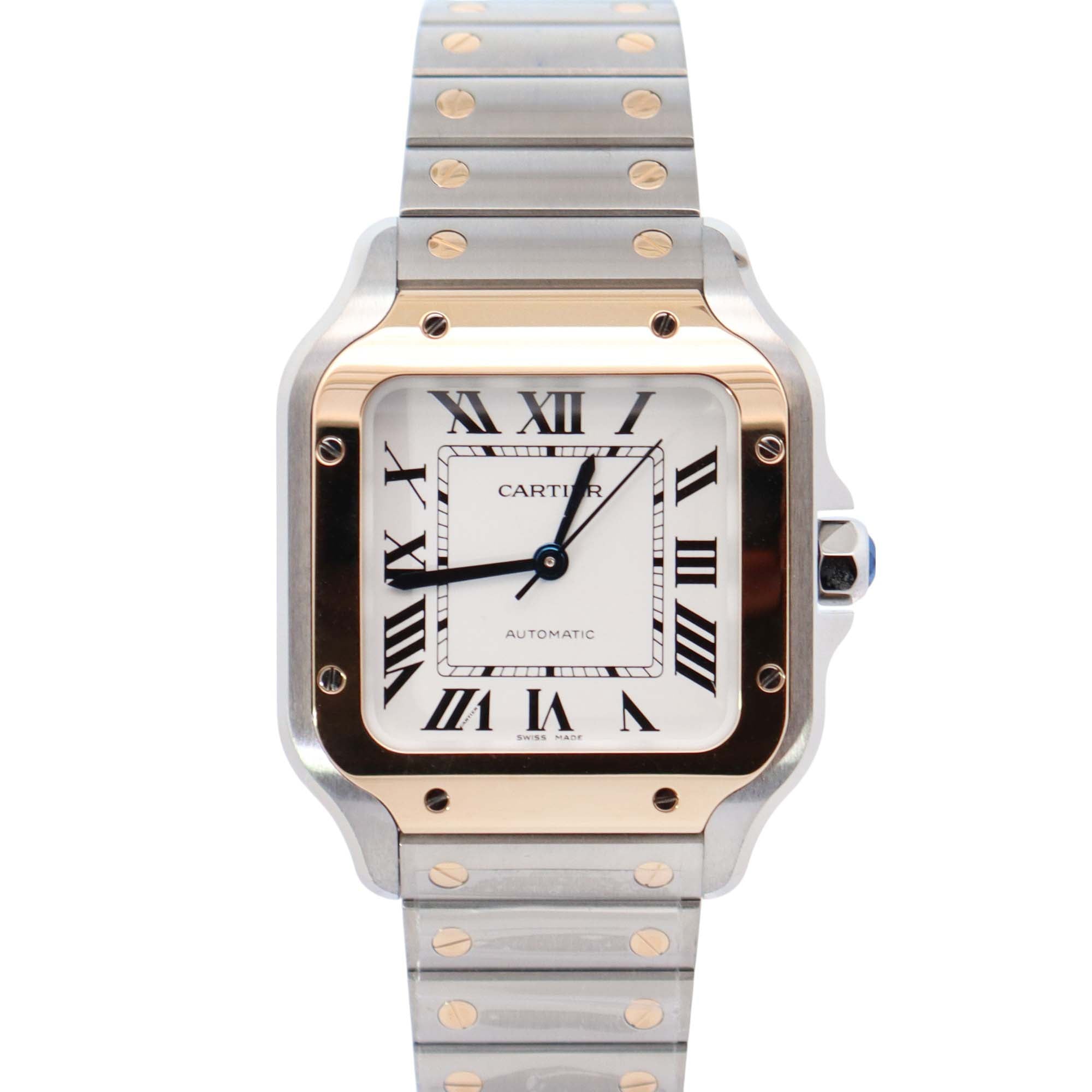Cartier Santos 35mm White Dial Watch Ref# W2SA0016 - Happy Jewelers Fine Jewelry Lifetime Warranty