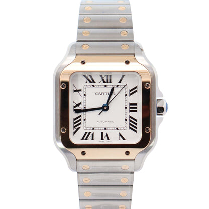 Cartier Santos 35mm White Dial Watch Ref# W2SA0016 - Happy Jewelers Fine Jewelry Lifetime Warranty