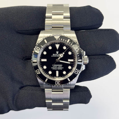 Rolex Submariner 41mm Black Dial Watch Ref# 124060 - Happy Jewelers Fine Jewelry Lifetime Warranty
