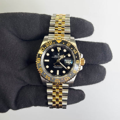Rolex GMT-Master II 40mm Black Dial Watch Ref# 126713GRNR