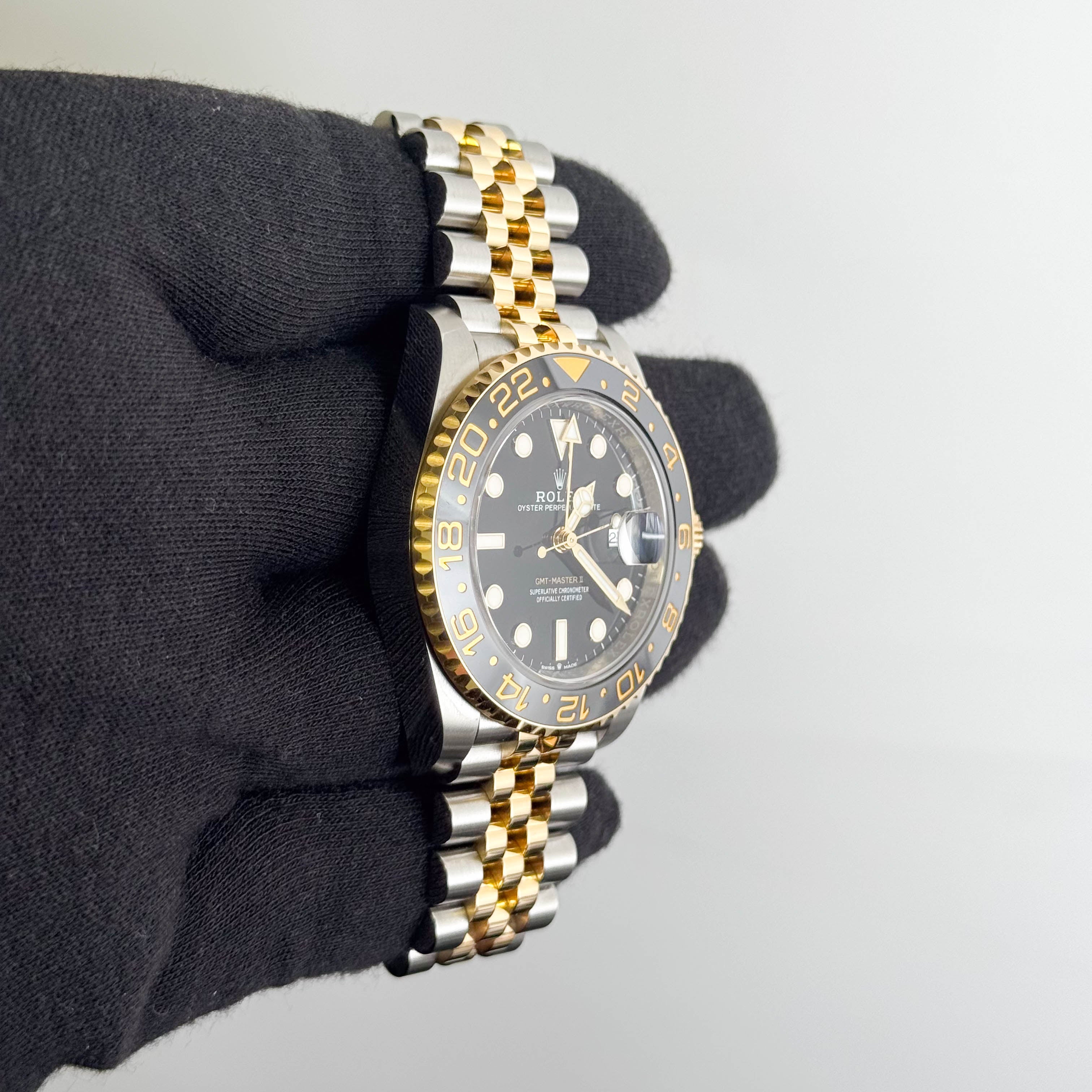 Rolex GMT-Master II 40mm Black Dial Watch Ref# 126713GRNR