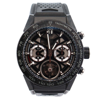 Tag Heuer Carrera 45mm Openwork Dial Watch Ref# CAR5A8W - Happy Jewelers Fine Jewelry Lifetime Warranty