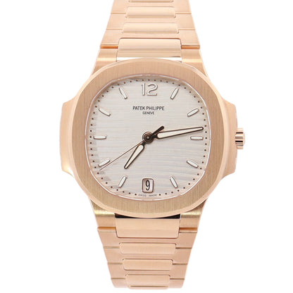 Patek Philippe Nautilus 35mm Silver Dial Watch Ref# 7118/1R-001 - Happy Jewelers Fine Jewelry Lifetime Warranty