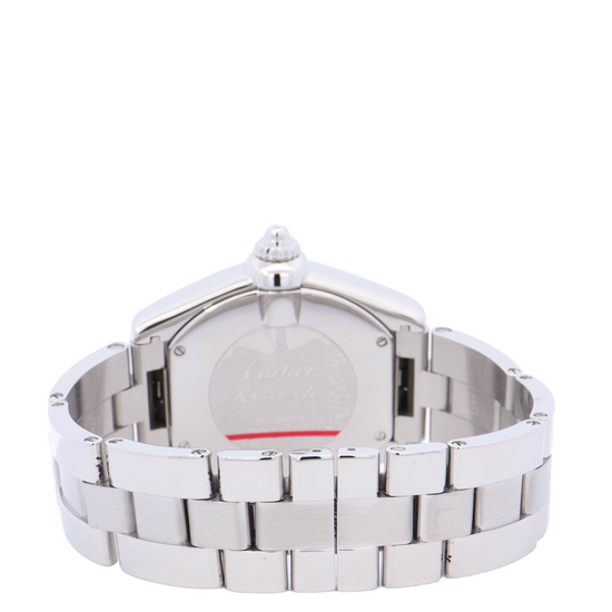 Cartier Roadster 39mm Stainless Steel Silver Roman Dial Watch Reference# W62025V3 - Happy Jewelers Fine Jewelry Lifetime Warranty