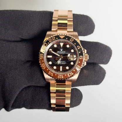 Rolex GMT-Master II 40mm "Tiger Iron" Dial Watch Ref# 126715CHNR