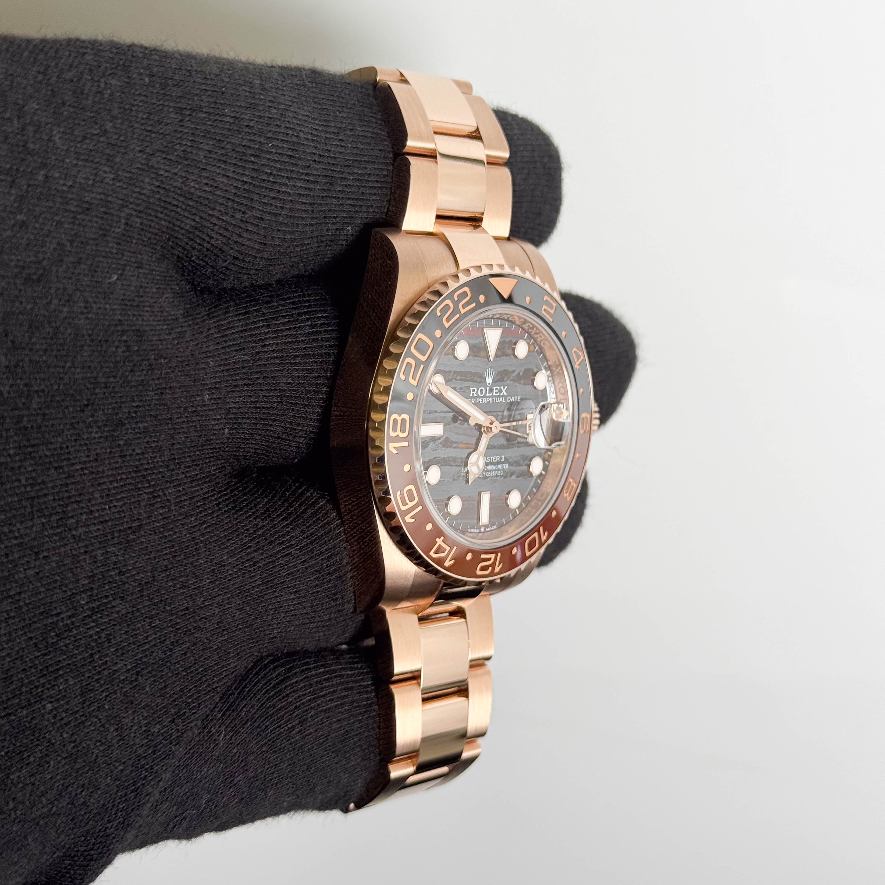 Rolex GMT-Master II 40mm "Tiger Iron" Dial Watch Ref# 126715CHNR