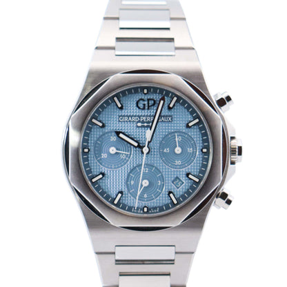 Girard Perregaux Laureato 42mm Blue Dial Watch Ref# 81020-11-3370-1GM - Happy Jewelers Fine Jewelry Lifetime Warranty