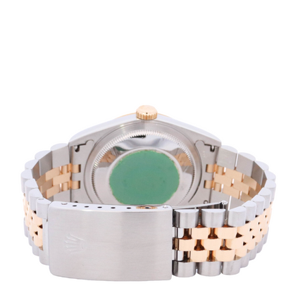 Rolex Datejust 36mm Yellow Gold & Stainless Steel Ivory Stick Dial Watch Reference# 16233 - Happy Jewelers Fine Jewelry Lifetime Warranty