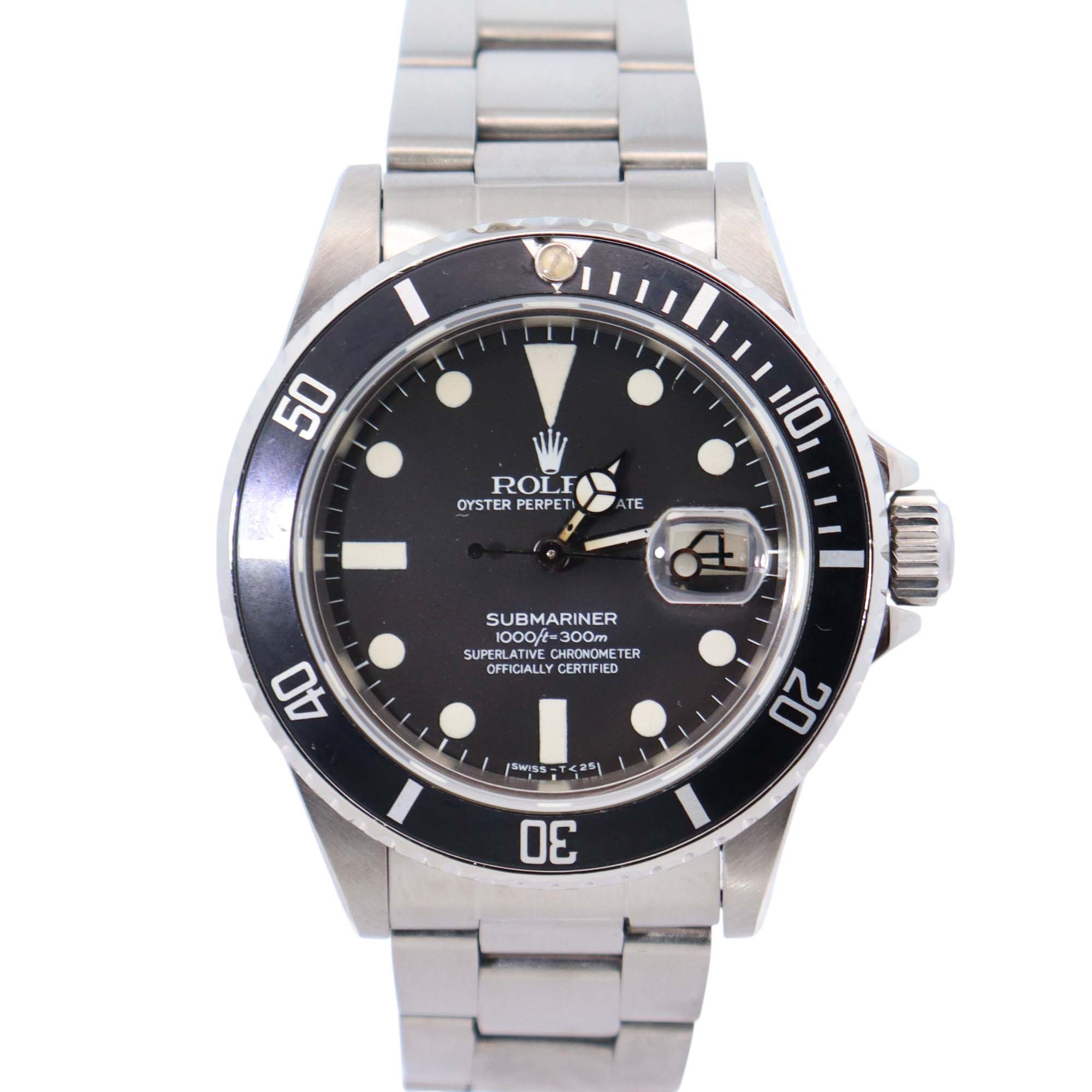 Rolex Submariner 40mm Black Dial Watch Ref# 16800 - Happy Jewelers Fine Jewelry Lifetime Warranty