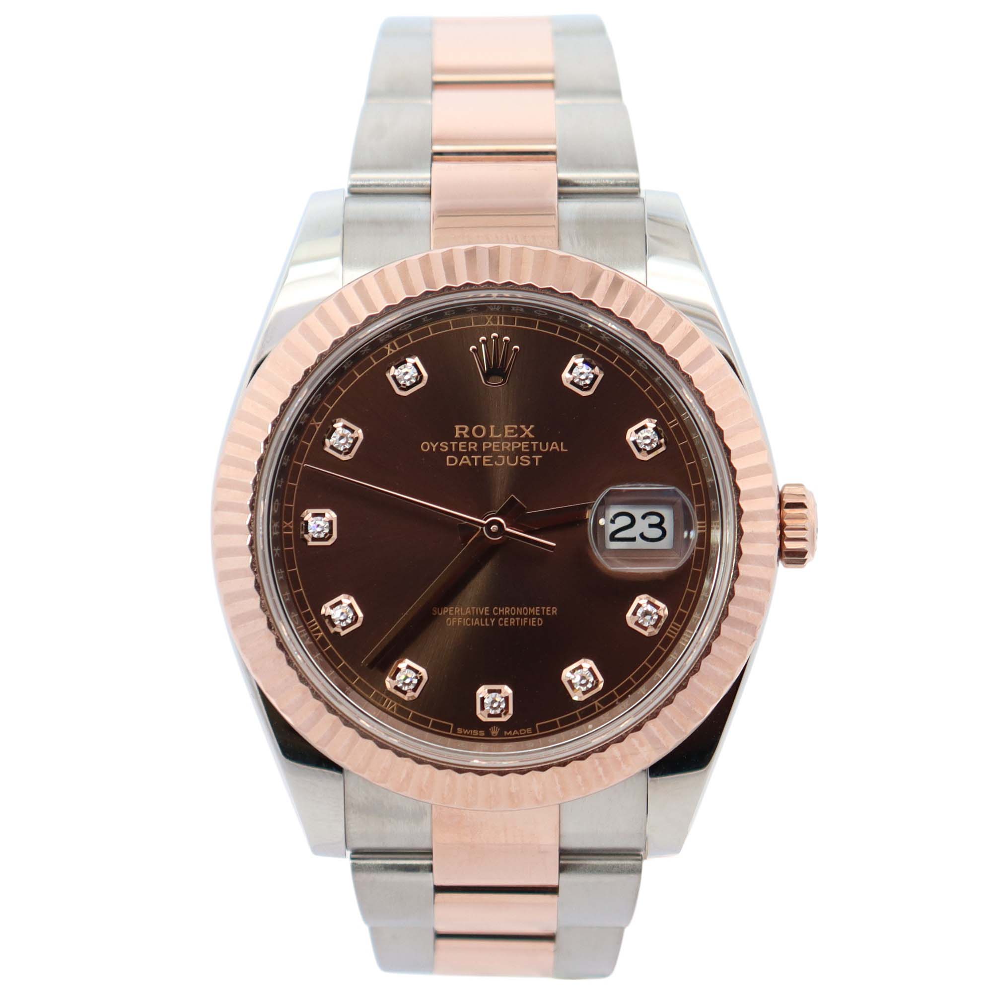 Rolex Datejust 41mm Chocolate Dial Watch Ref# 126331 - Happy Jewelers Fine Jewelry Lifetime Warranty