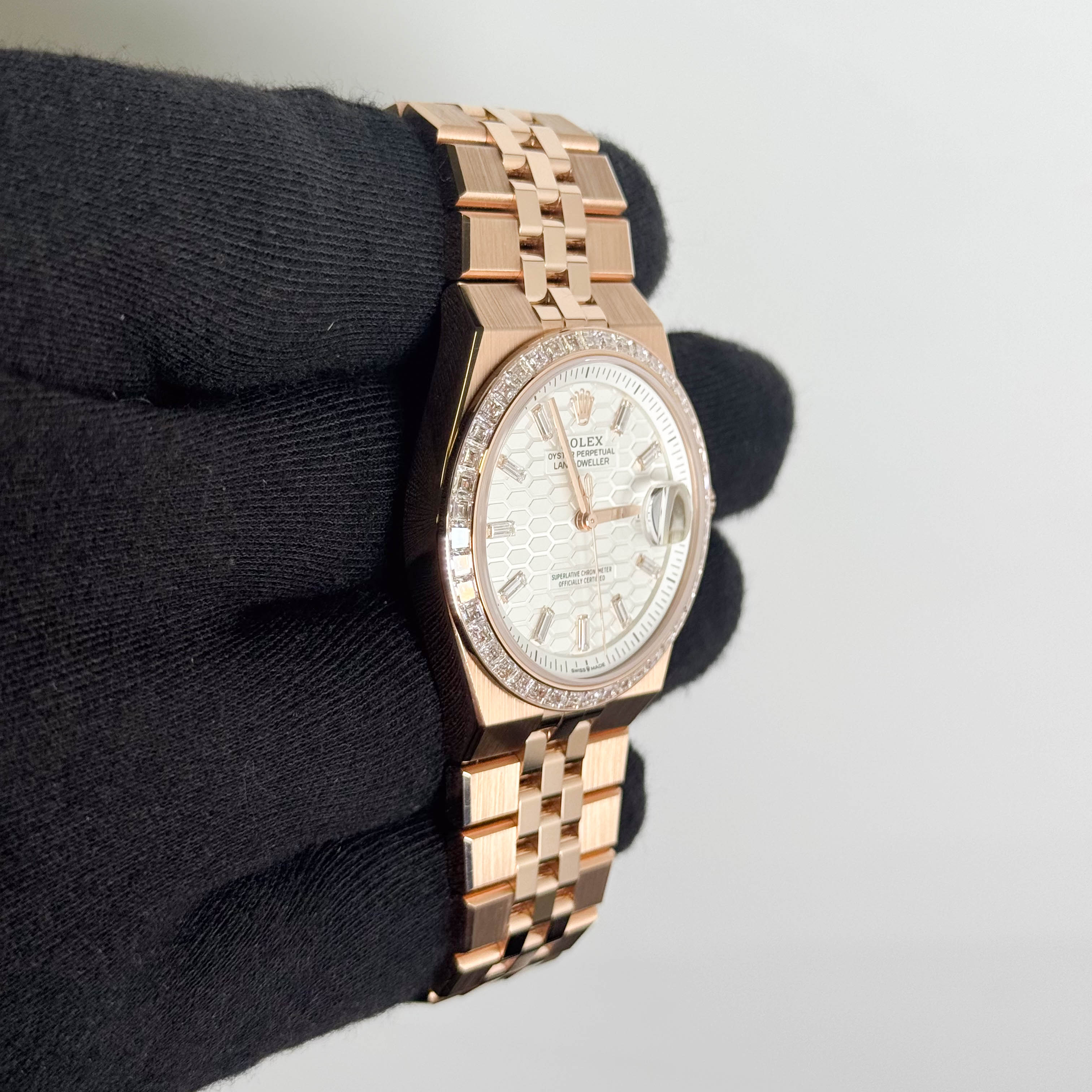 Rolex Land-Dweller 36mm White Dial Watch Ref # 127285TBR
