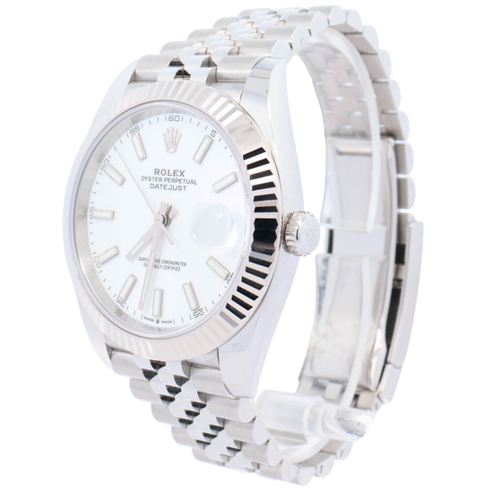 Load image into Gallery viewer, Rolex Datejust Stainless Steel 41mm White Stick Dial Watch Reference# 126334 - Happy Jewelers Fine Jewelry Lifetime Warranty
