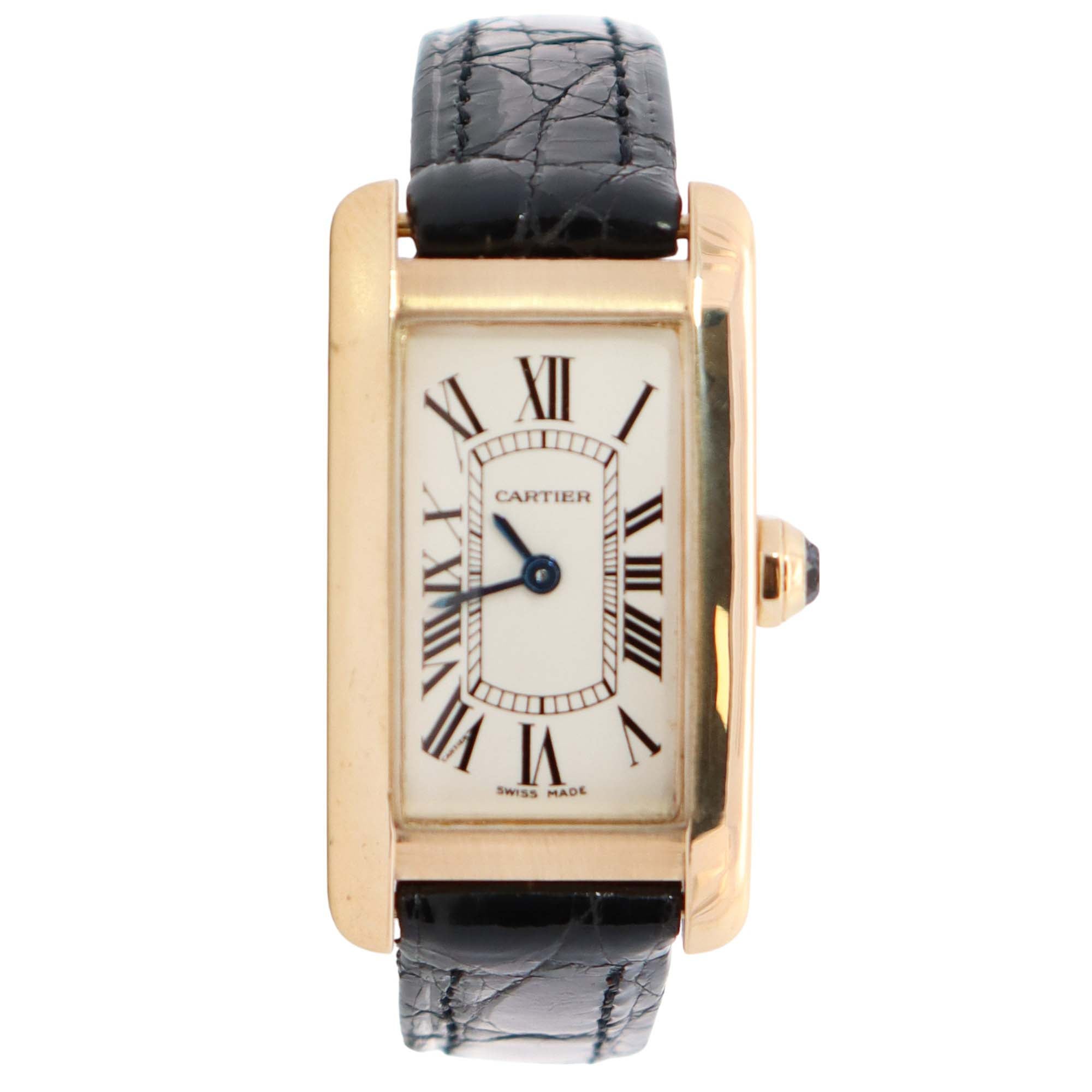 Cartier Tank Americaine 28mm Ivory Dial Watch Ref# W2601556 - Happy Jewelers Fine Jewelry Lifetime Warranty