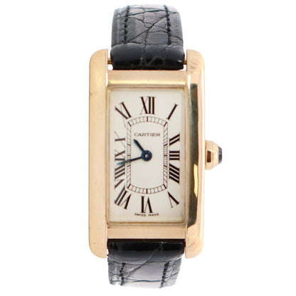 Cartier Tank Americaine 28mm Ivory Dial Watch Ref# W2601556 - Happy Jewelers Fine Jewelry Lifetime Warranty