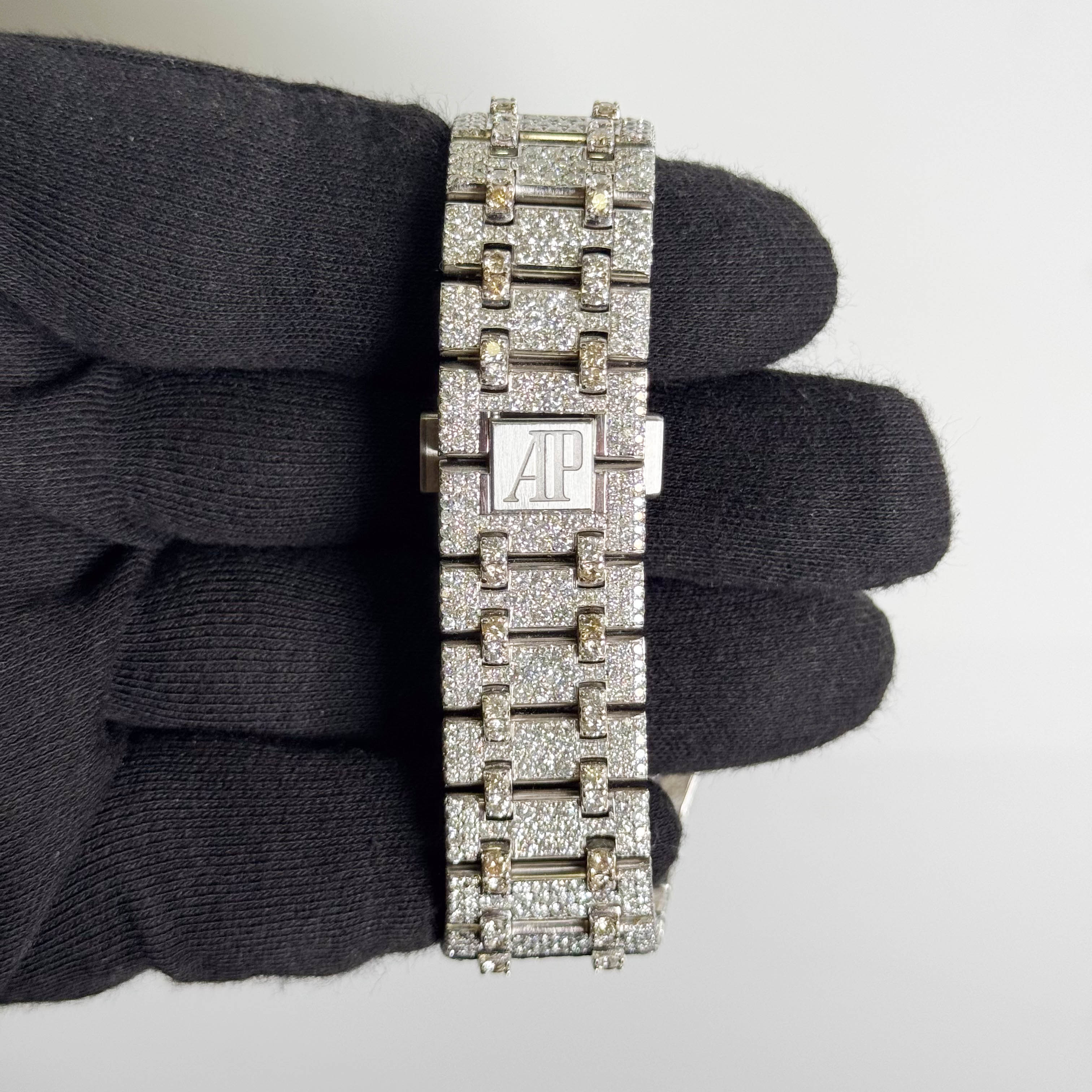 Audemars Piguet Mens Royal Oak ICED OUT 41mm PAVE Diamond Dial Watch Ref# 15400ST.OO.1220ST.03