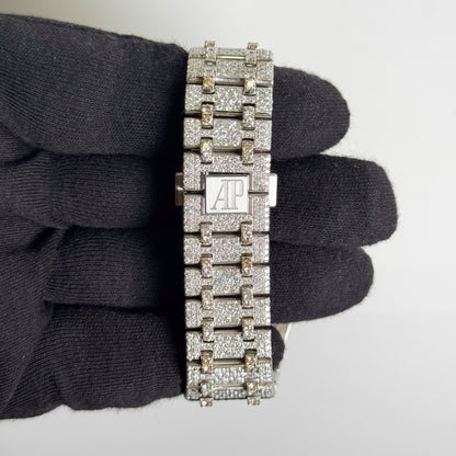 Audemars Piguet Mens Royal Oak ICED OUT 41mm PAVE Diamond Dial Watch Ref# 15400ST.OO.1220ST.03