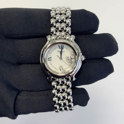 Chopard Happy Sport 32mm White Dial Watch Ref# 27/8236-23 - Happy Jewelers Fine Jewelry Lifetime Warranty