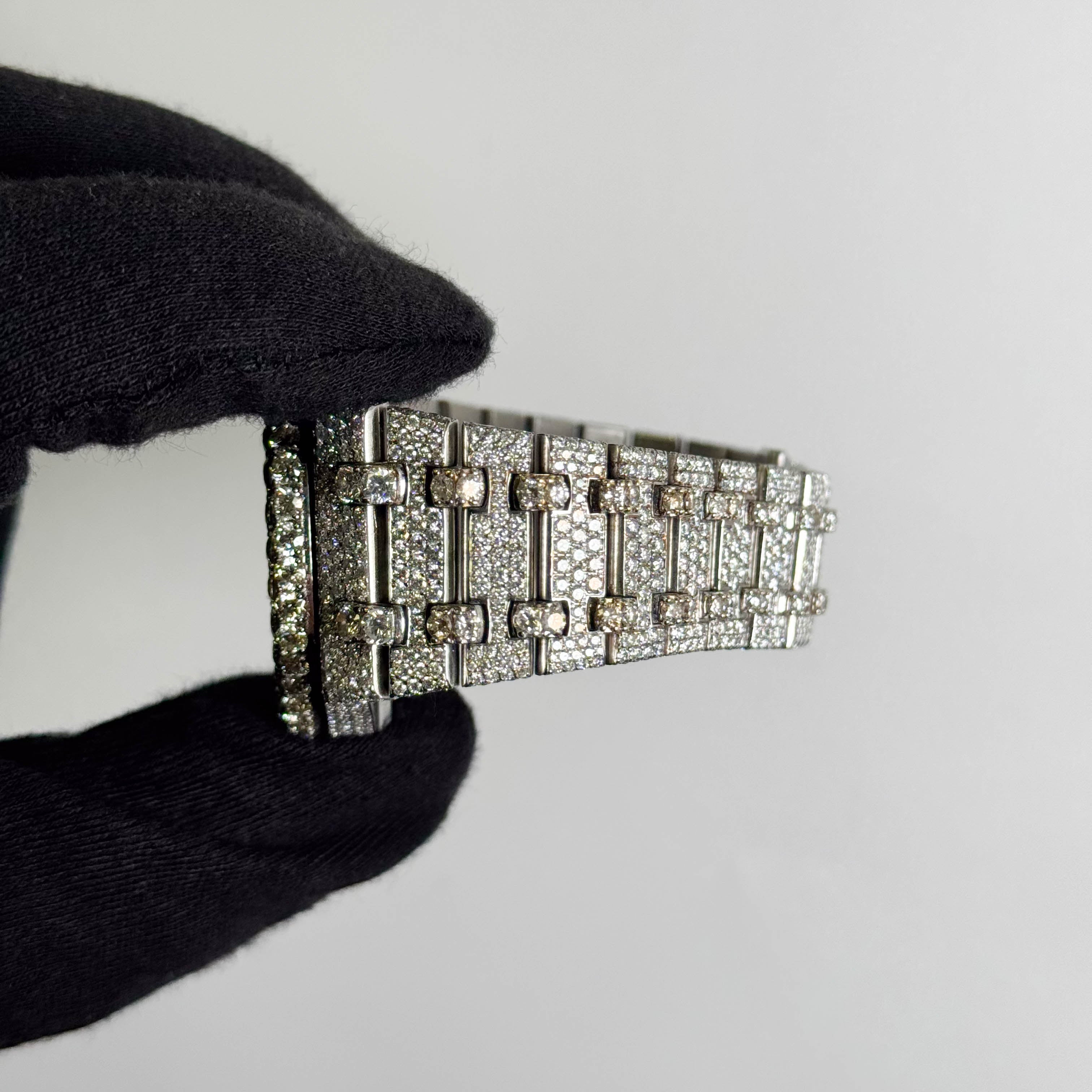Audemars Piguet Mens Royal Oak ICED OUT 41mm PAVE Diamond Dial Watch Ref# 15400ST.OO.1220ST.03