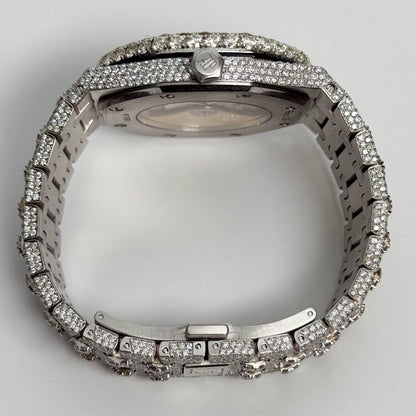 Audemars Piguet Mens Royal Oak ICED OUT 41mm PAVE Diamond Dial Watch Ref# 15400ST.OO.1220ST.03