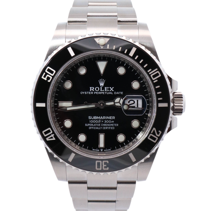 Rolex Submariner 41mm Stainless Steel Black Dot Dial Watch Reference# 126610LN - Happy Jewelers Fine Jewelry Lifetime Warranty