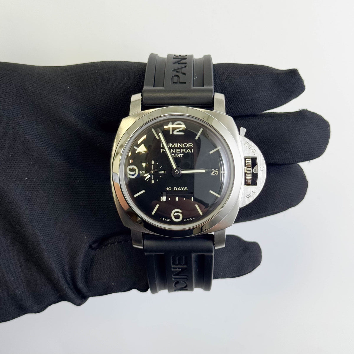 Panerai Luminor Marina 1950 10 Days GMT 44mm White Dial Watch Ref# PAM00270