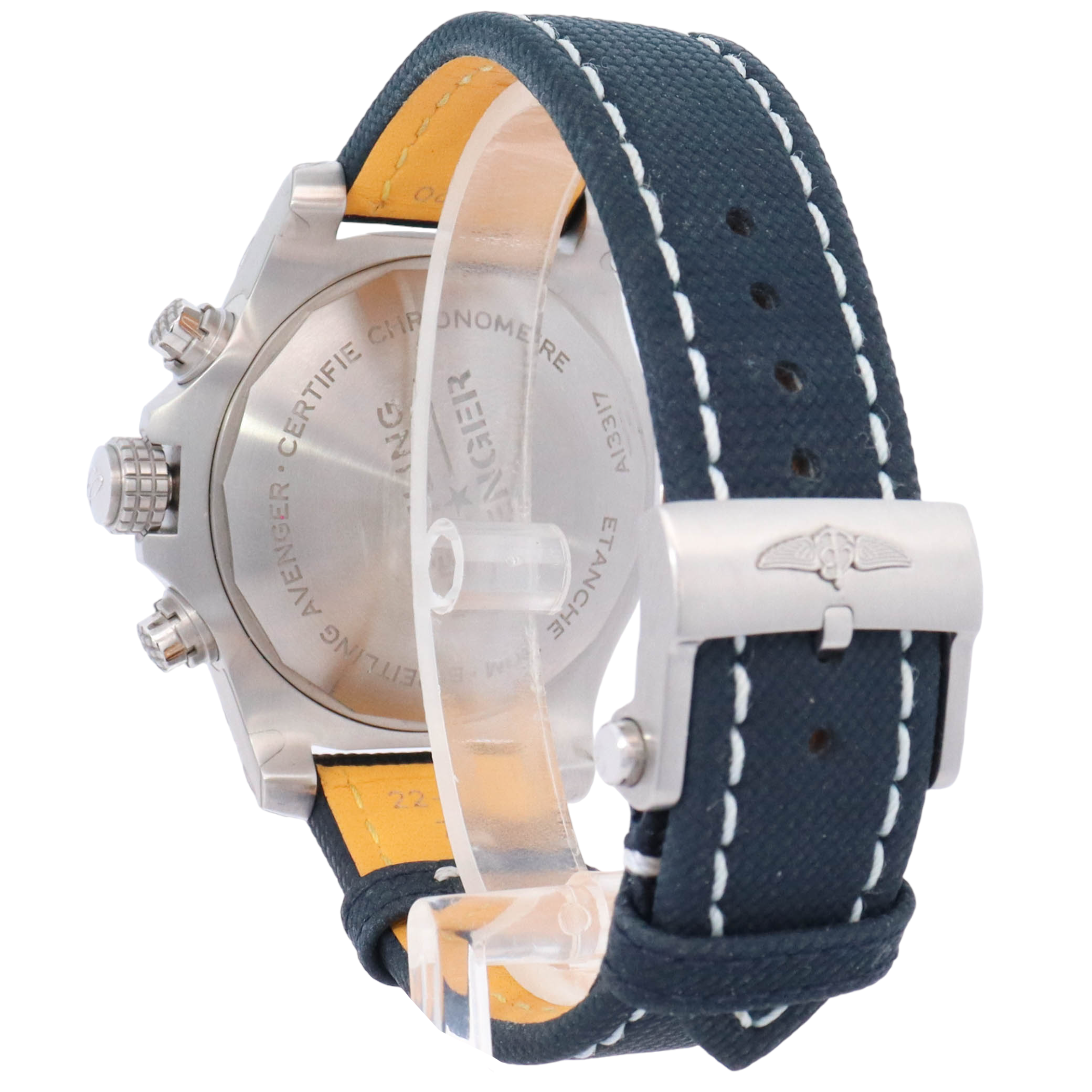 Breitling Avenger Chronograph Stainless Steel 45mm Blue Chronograph Dial Watch Reference# A13317101C1X2 - Happy Jewelers Fine Jewelry Lifetime Warranty