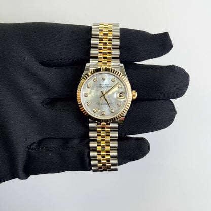 Rolex Datejust 31mm Mother Of Pearl Dial Watch Ref# 278273