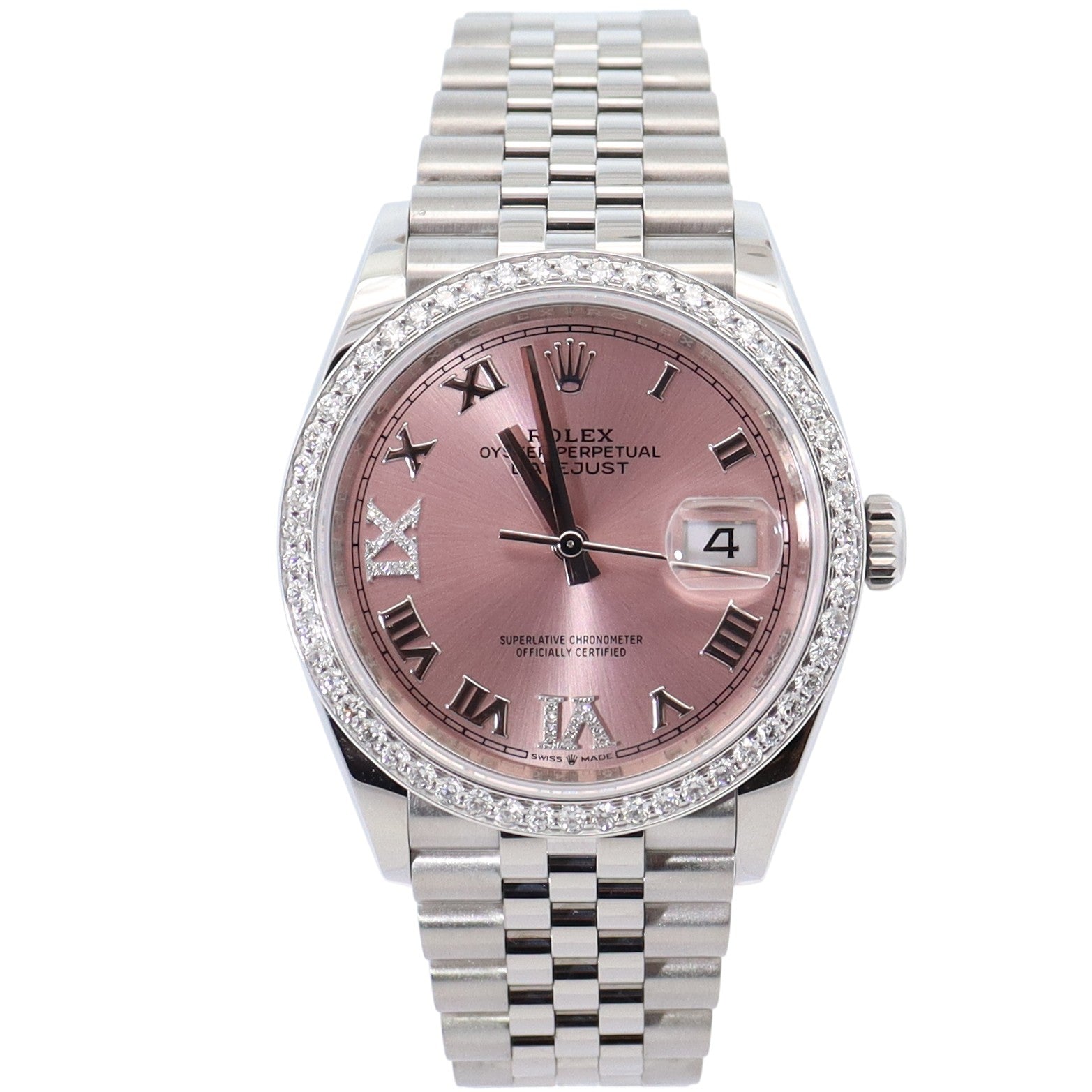 Rolex Datejust 36mm Pink Dial Watch Ref# 126234 - Happy Jewelers Fine Jewelry Lifetime Warranty
