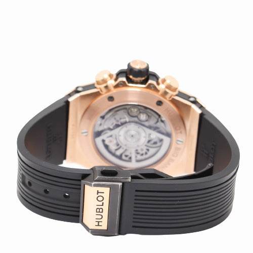 Hublot Men's King Power Rose Gold 42mm Skeleton Dial Watch Reference# 441.OX.1180.RX.1104 - Happy Jewelers Fine Jewelry Lifetime Warranty